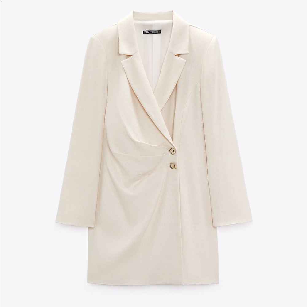 NWT Zara linen blazer dress